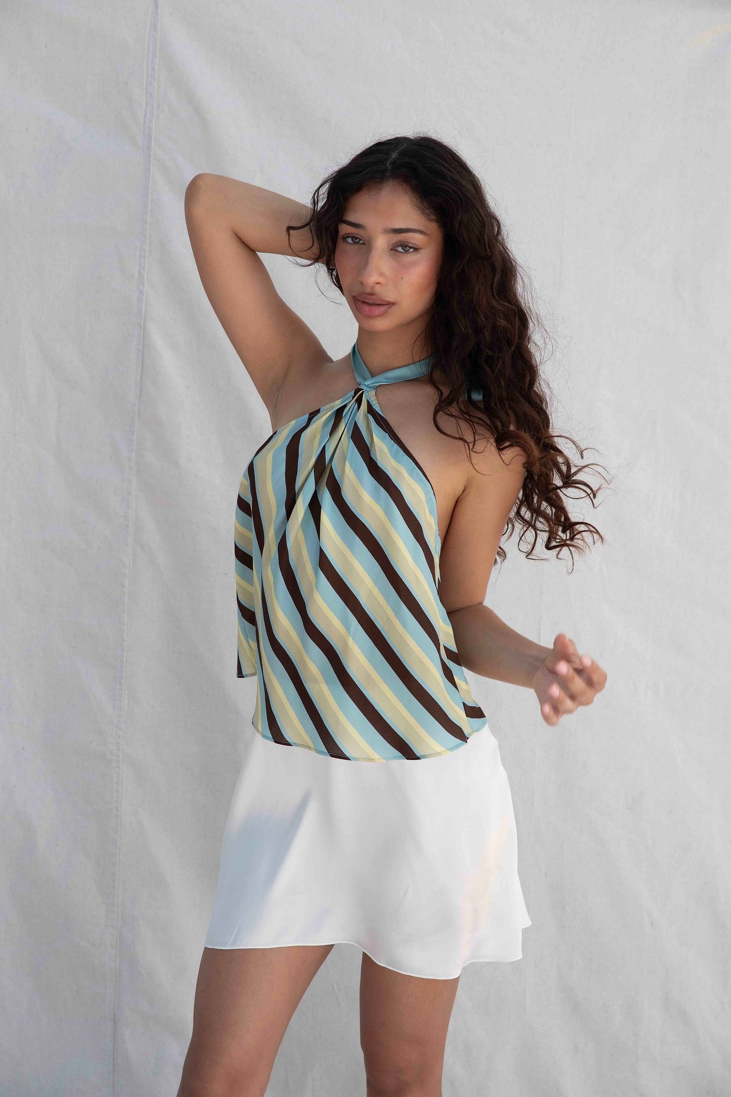 Halter Top in Marzipan