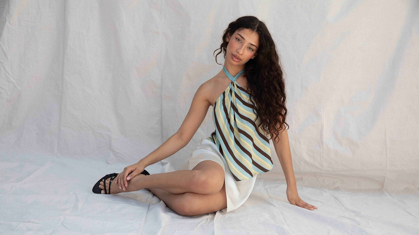 Halter Top in Marzipan