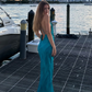 Elvira Dress in Aquazzura
