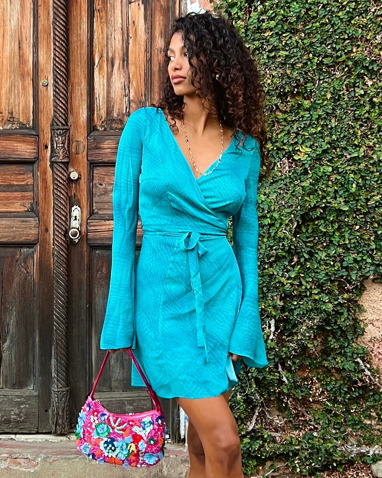 La Spiaggia Dress in Aquazzura