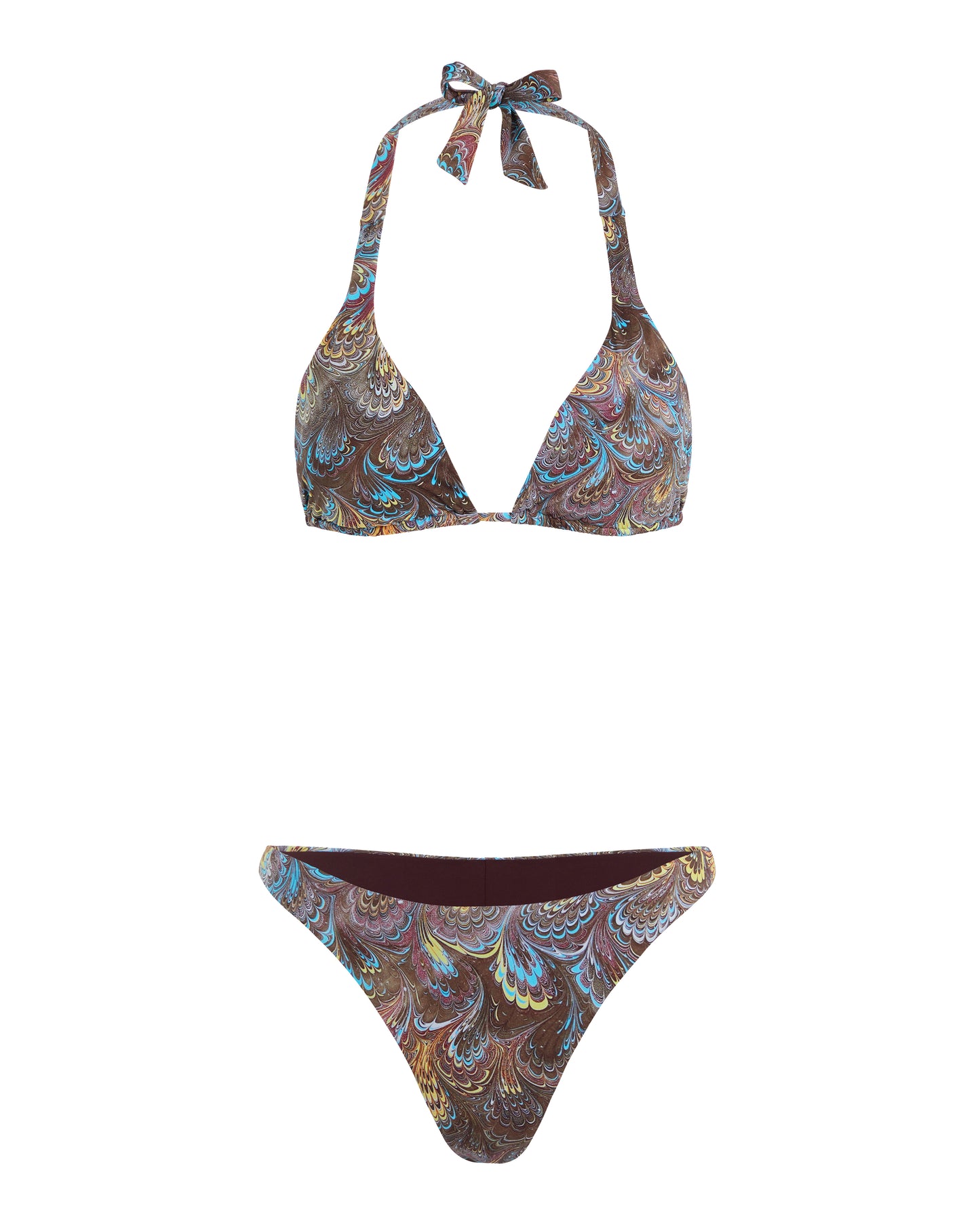 Halter Bikini in Marmo